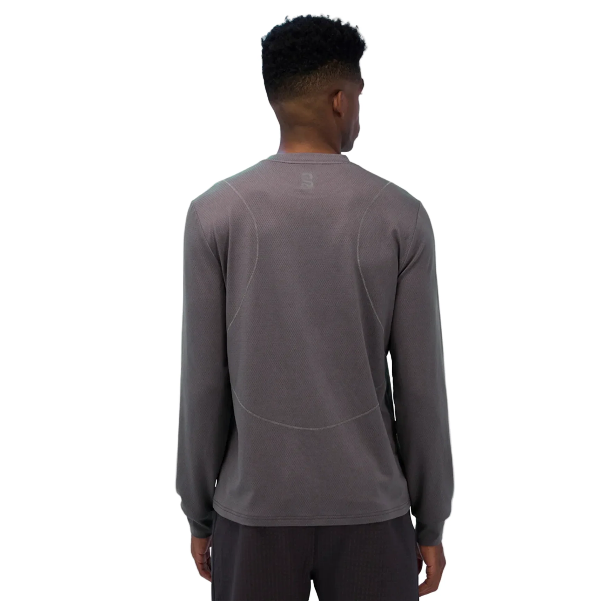 Bandit Mens Micromesh Reflecto Stitch Long Sleeve Tee - Haze - SS26 - Image 3