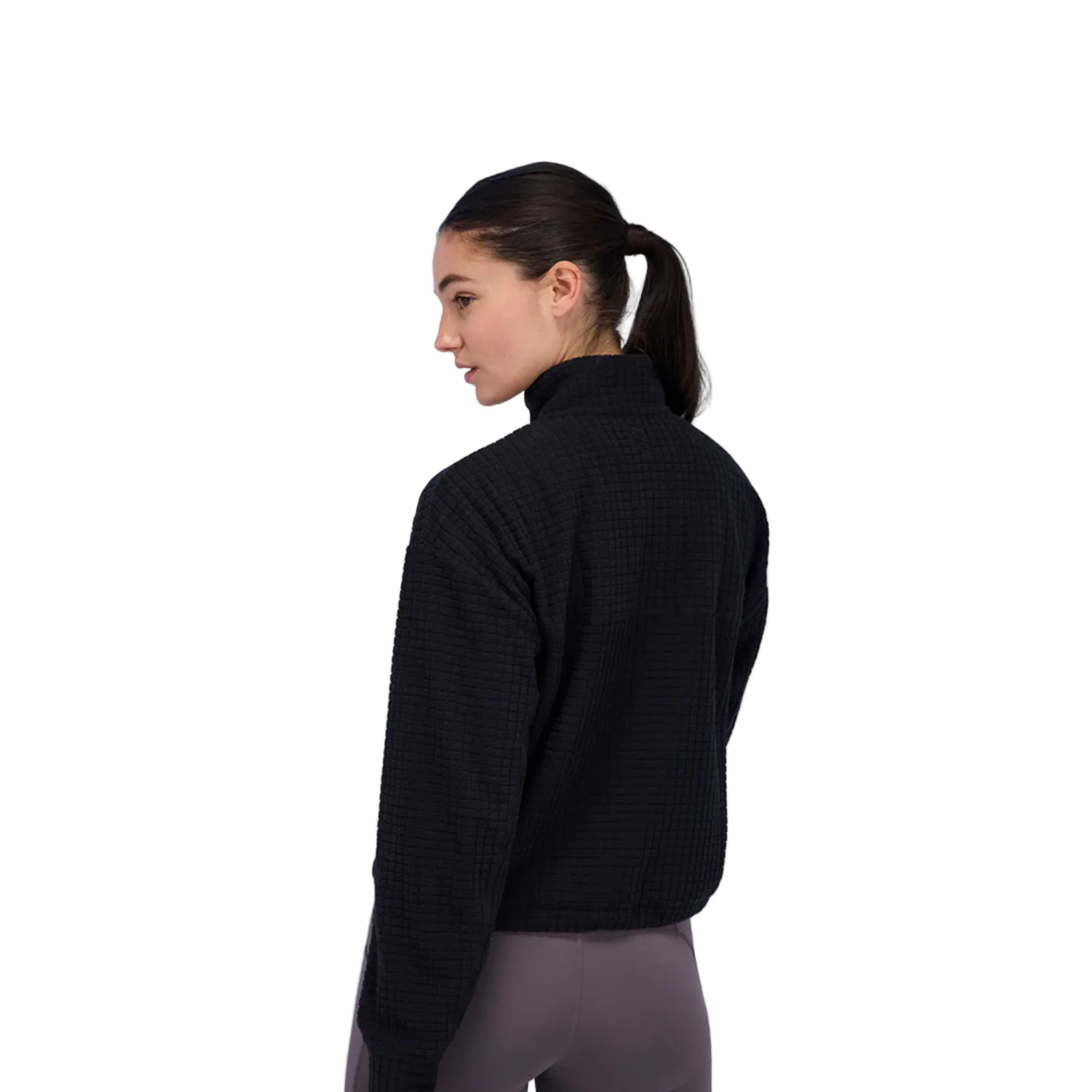 Bandit Womens Macrosoft Grid Quarter Zip - Bandit Black - SS26 - Image 3