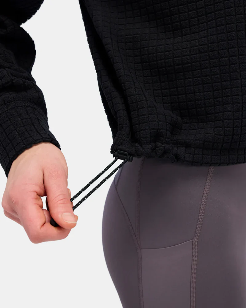 Bandit Womens Macrosoft Grid Quarter Zip - Bandit Black - SS26 - Image 4
