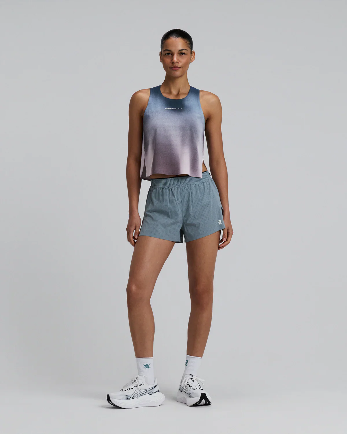 Bandit Womens Tank Singlet - Aegean Blue Wave Print - SS26 - Image 4