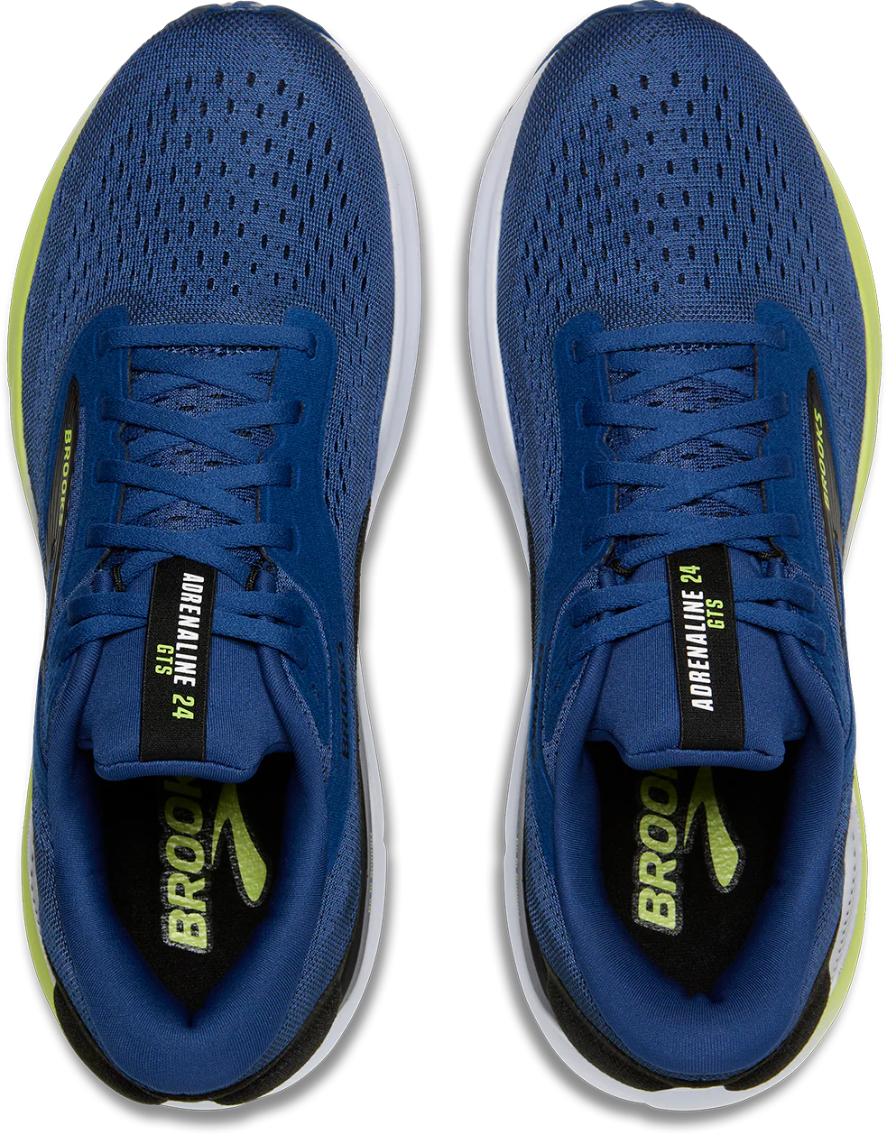 Brooks Mens Adrenaline GTS 24 - Navy Peony/Black/Acid Lime - Stability - AW25 - Image 7