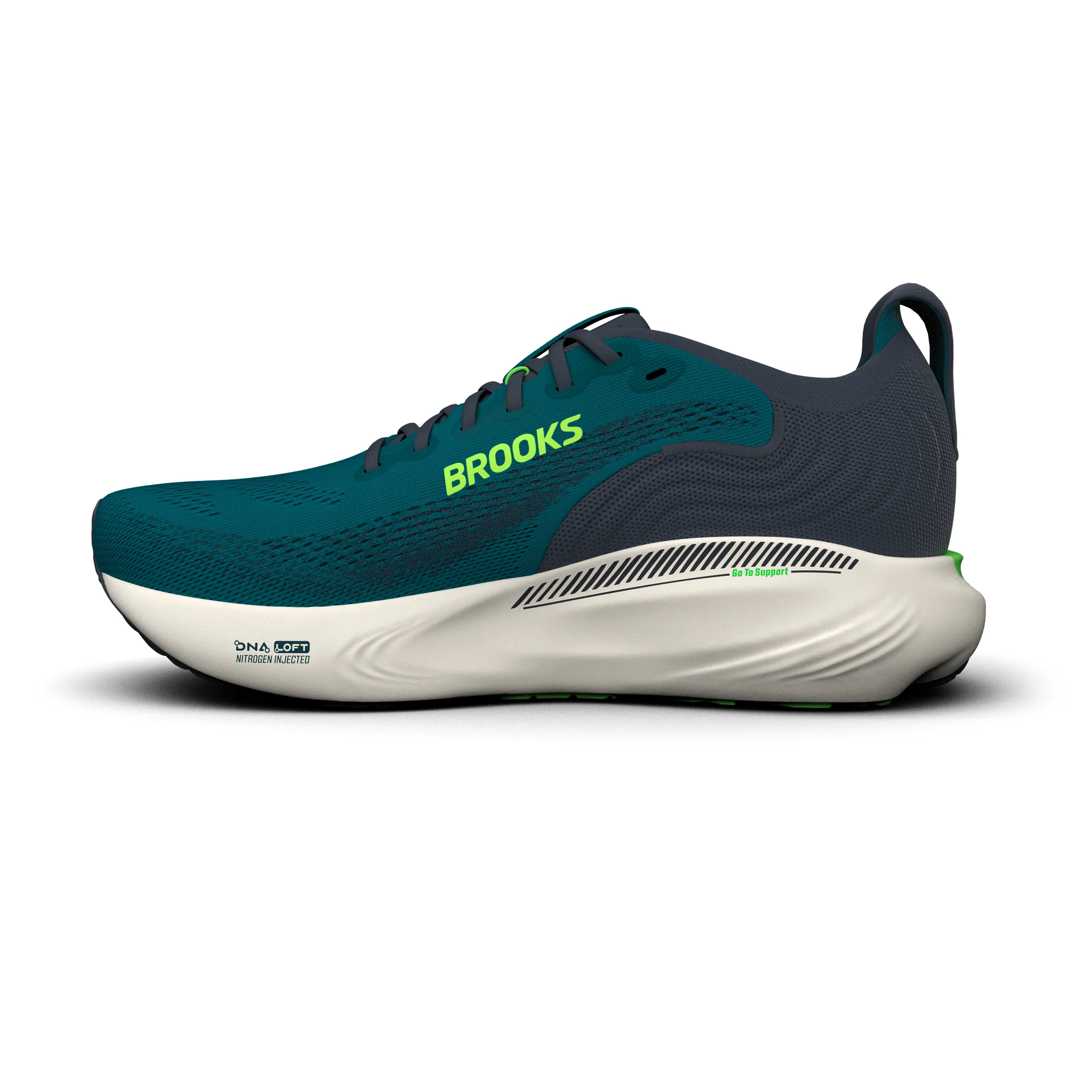 Brooks Mens Adrenaline GTS 25 - Atlantic Deep/Coconut/Green - Stability - SS26 - Image 3