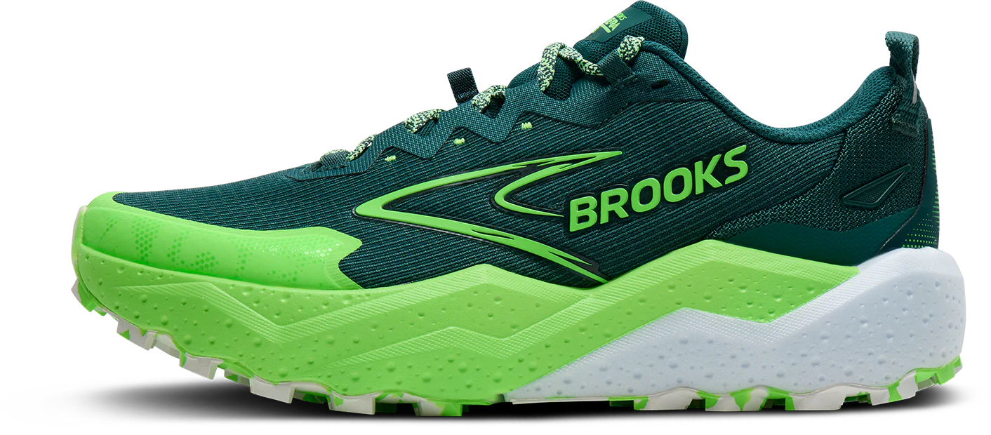 Brooks Mens Caldera 8 - Atlantic Deep/Green/White - Trail - SS26 - Image 4
