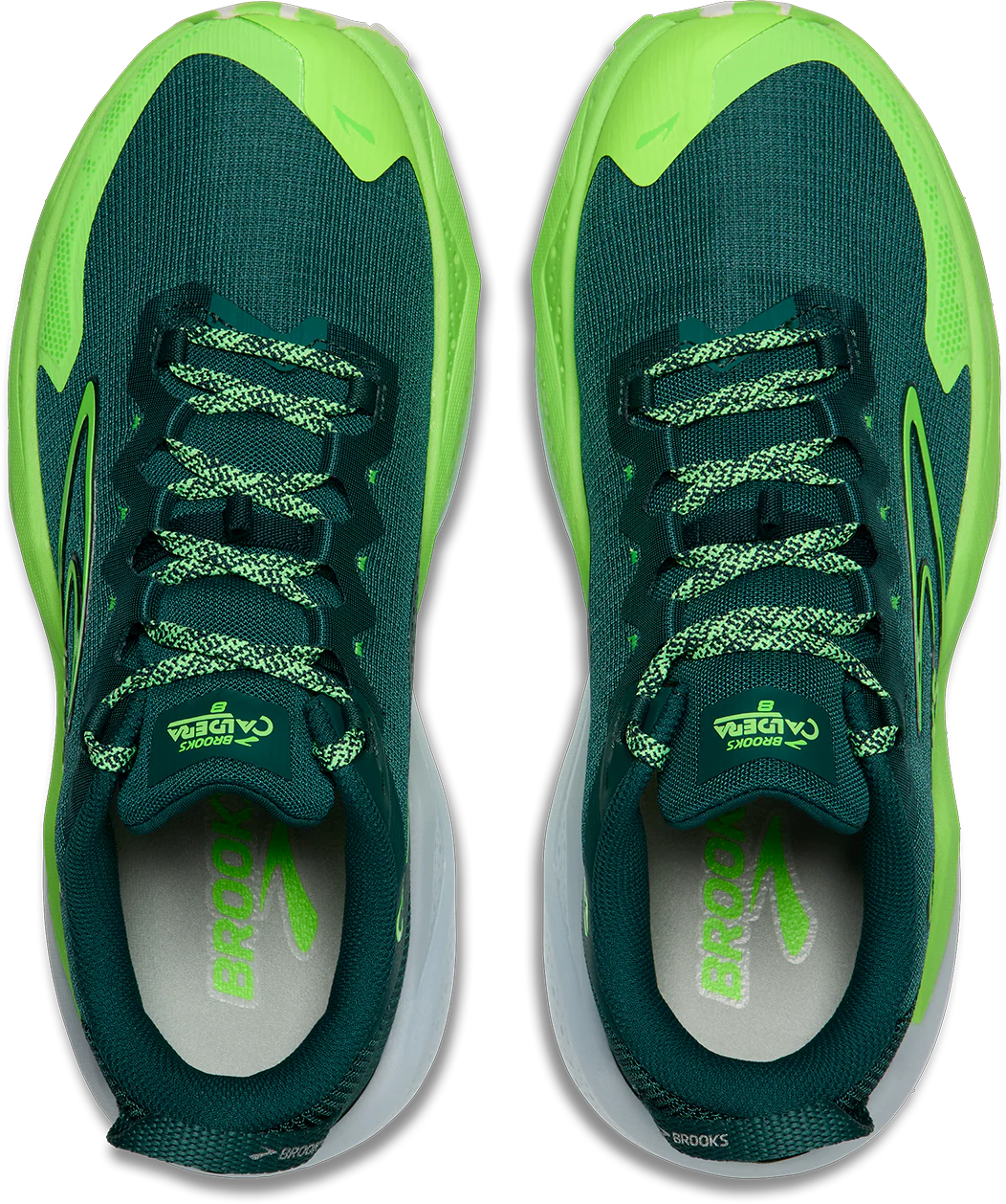 Brooks Mens Caldera 8 - Atlantic Deep/Green/White - Trail - SS26 - Image 8