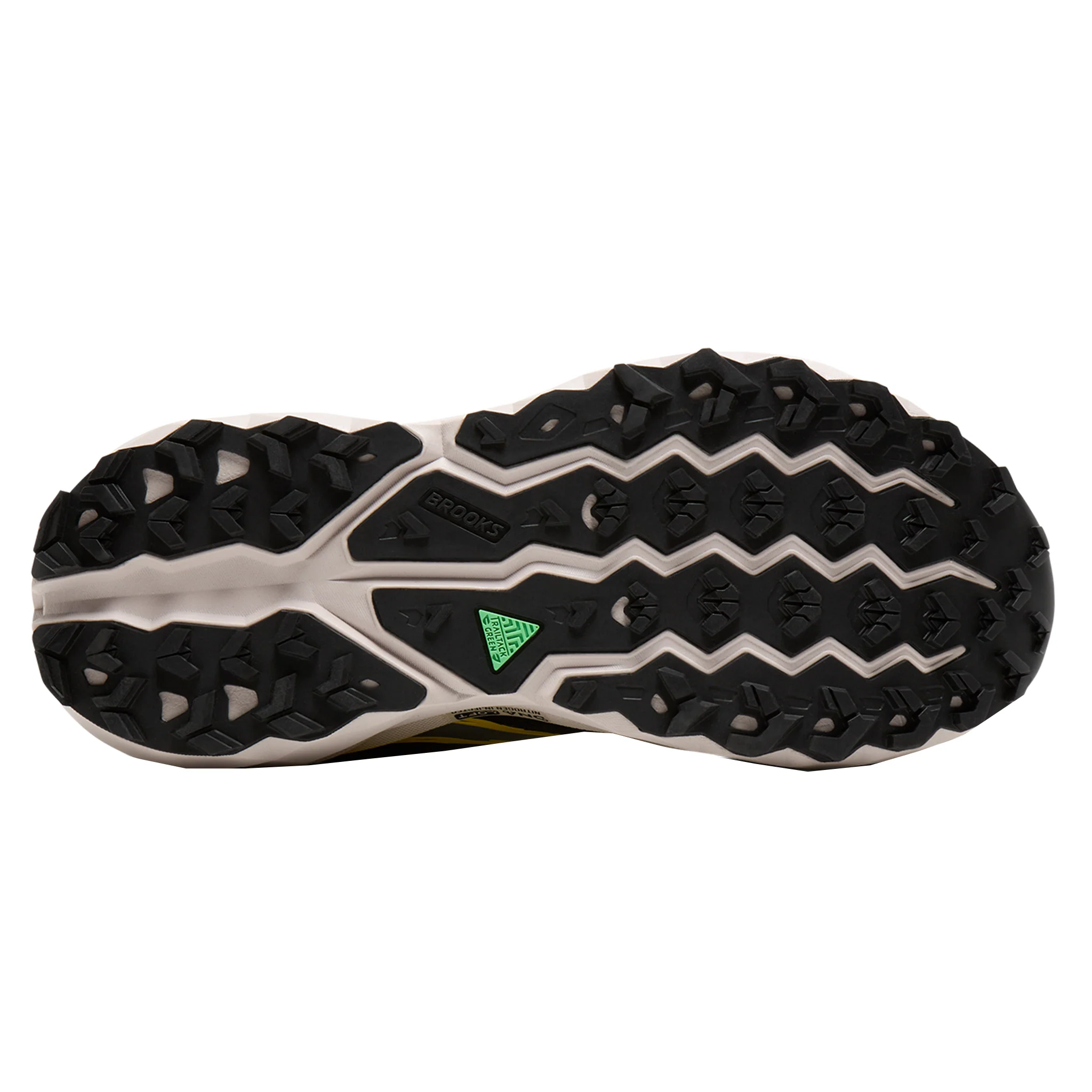Brooks Mens Cascadia 19 - Black/Yellow/Chateau - Trail - SS26 - Image 2