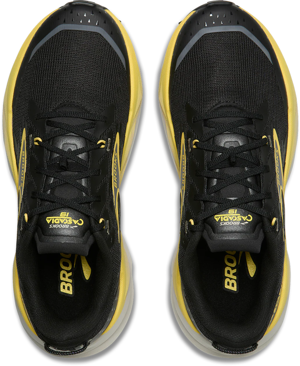 Brooks Mens Cascadia 19 - Black/Yellow/Chateau - Trail - SS26 - Image 8