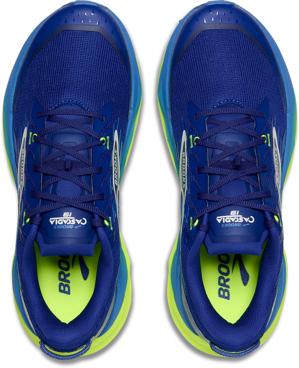 Brooks Mens Cascadia 19 Wide - 2E Width - Surf the Web/Nightlife/White - Trail - AW25 - Image 7