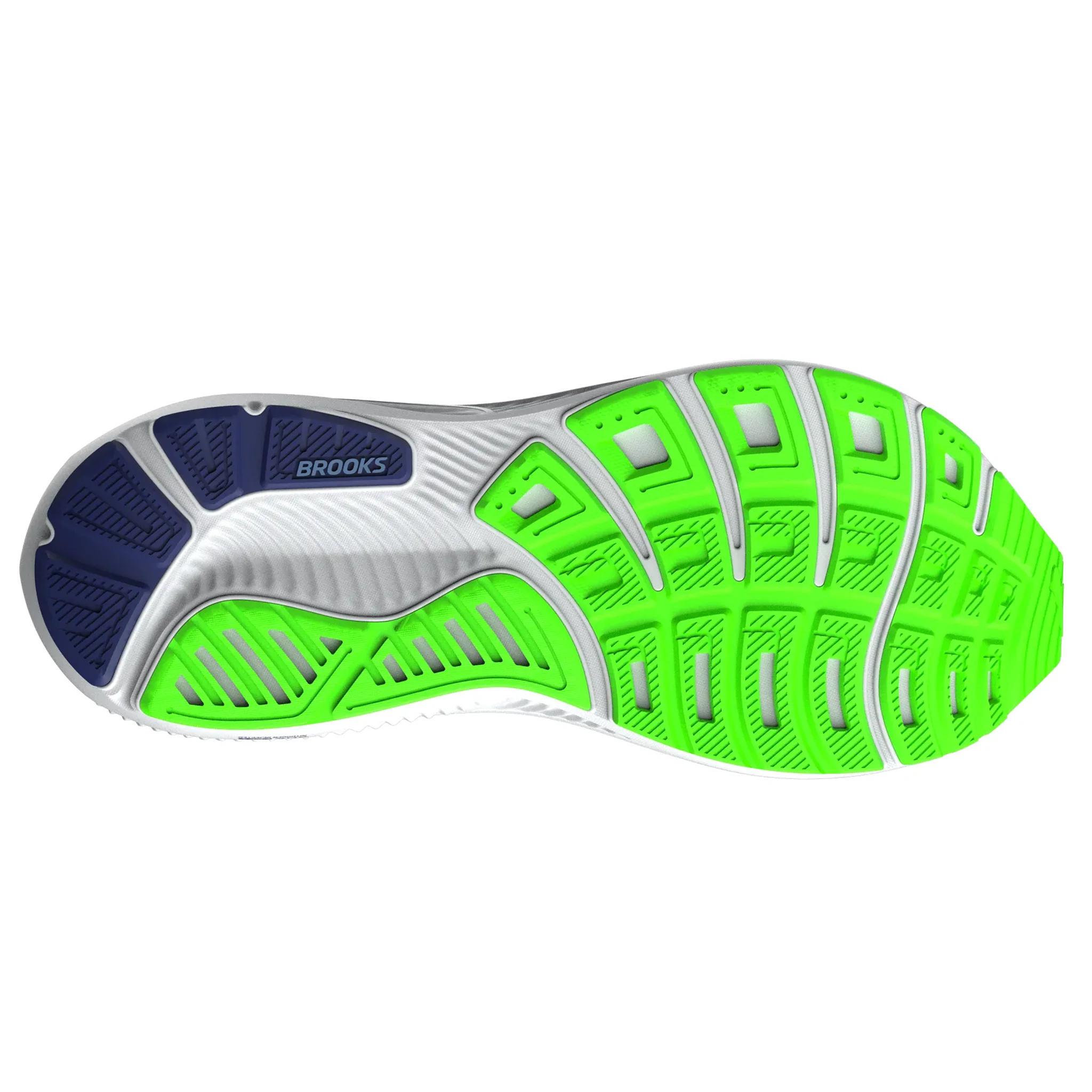 Brooks Mens Ghost 17 - Oyster/Beacon Blue/Gecko - Neutral - SS26 - Image 2