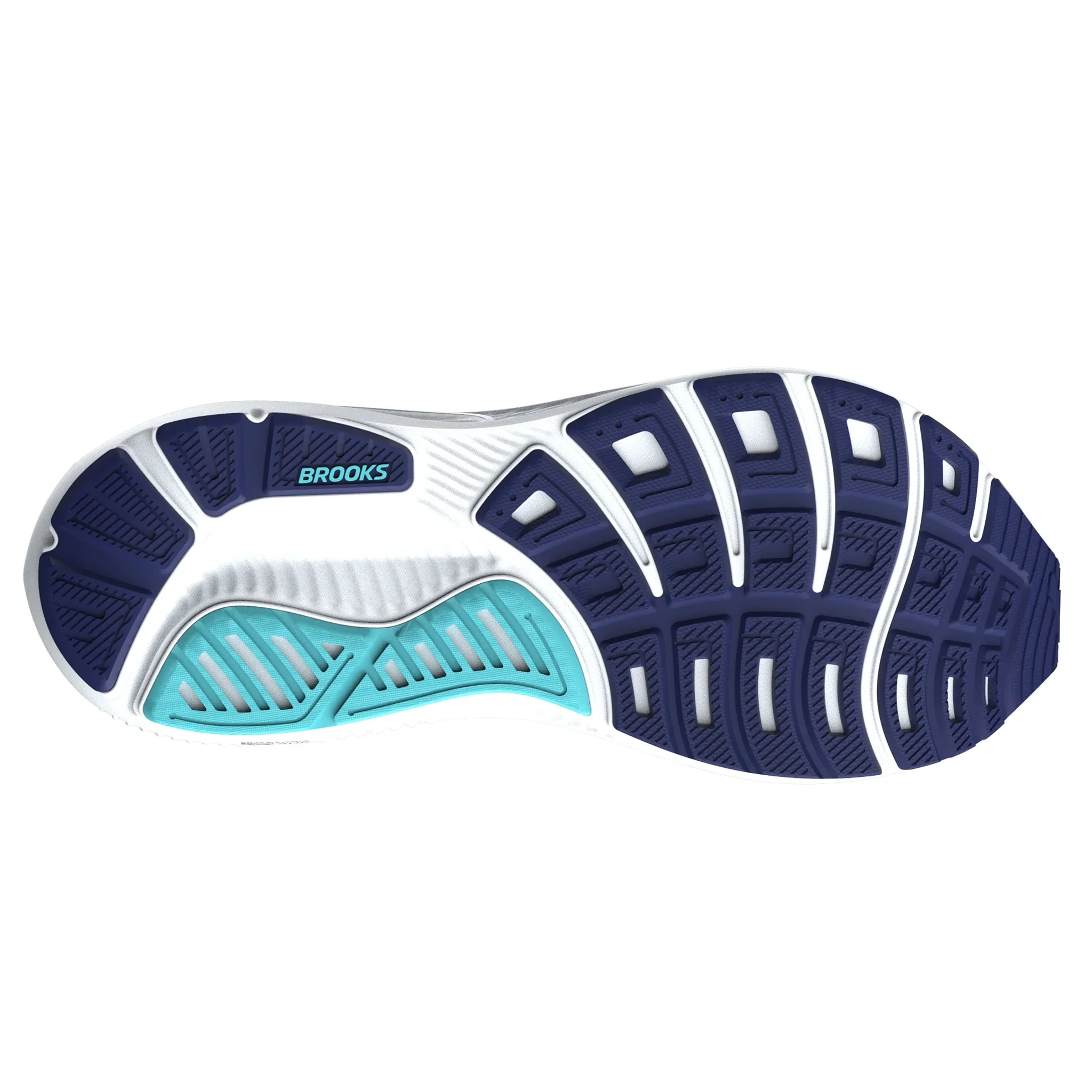 Brooks Mens Ghost 17 - White/Beacon Blue/Ipanema - Neutral - SS26 - Image 2