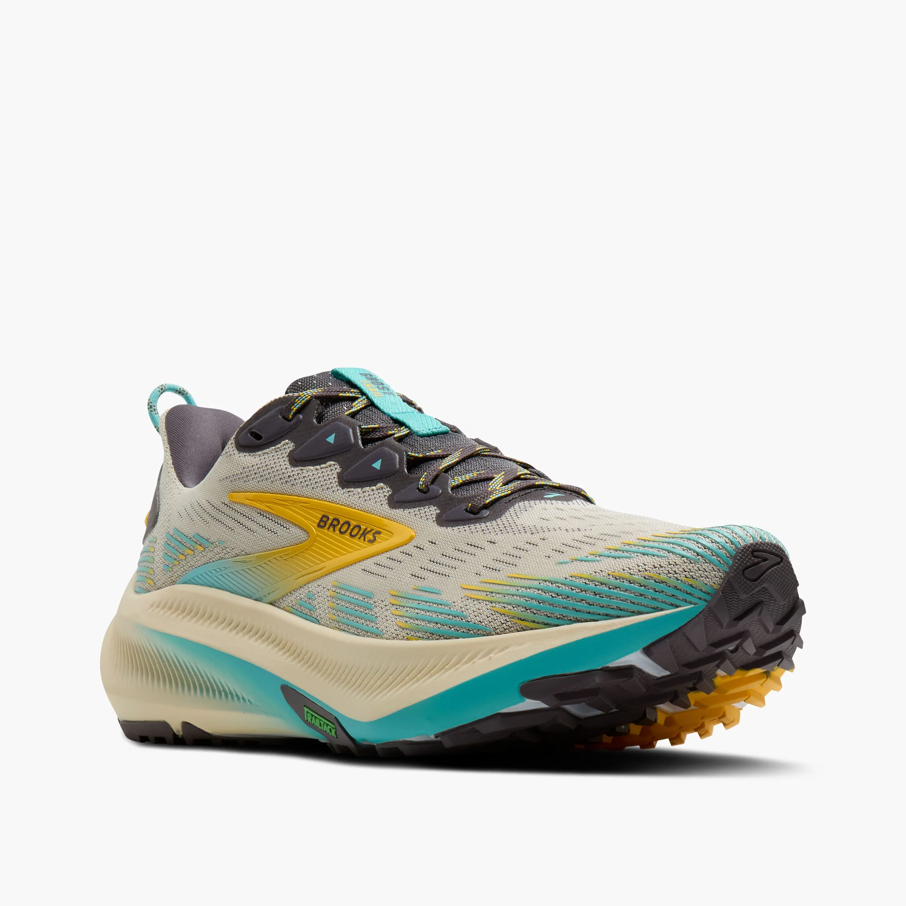Brooks Mens Ghost Trail - Bleached Sand/Rabbit/Bluefish - Trail - SS26 - Image 4
