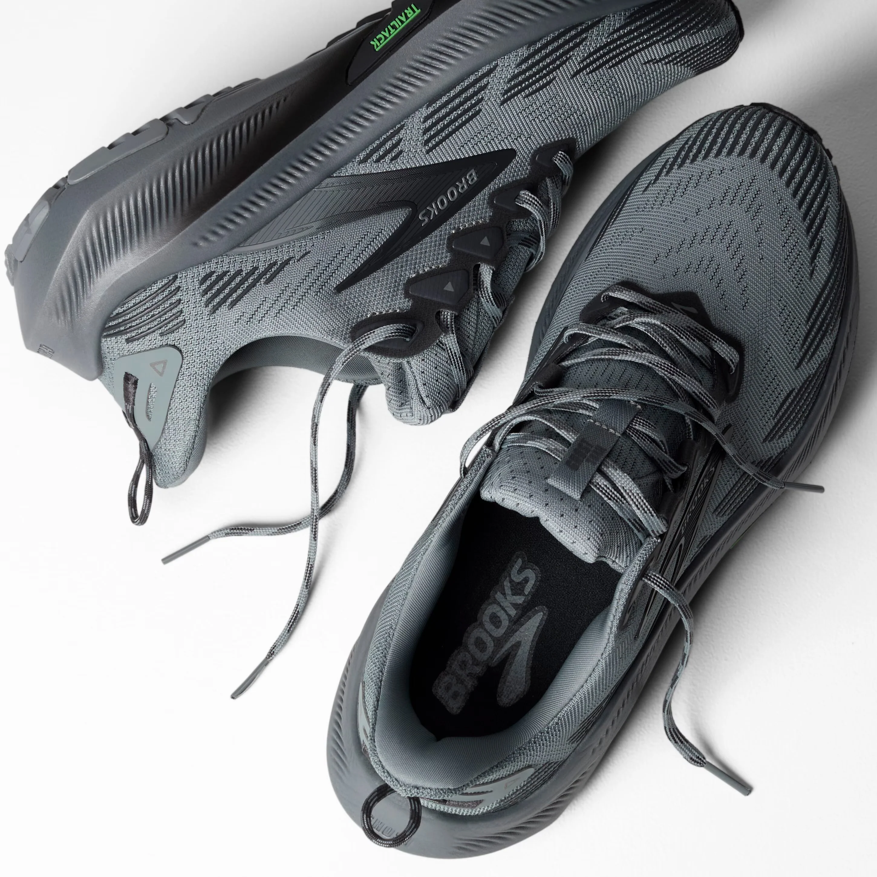 Brooks Mens Ghost Trail - Gray/Gray/Blackened Pearl - Trail - SS26 - Image 7
