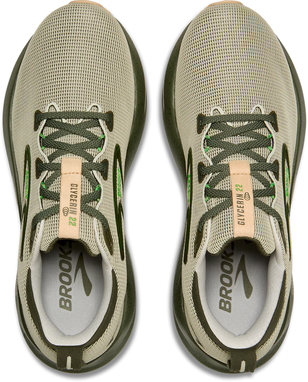 Brooks Mens Glycerin 22 - Beetle/Celadon/Ivory - Neutral - AW25 - Image 8