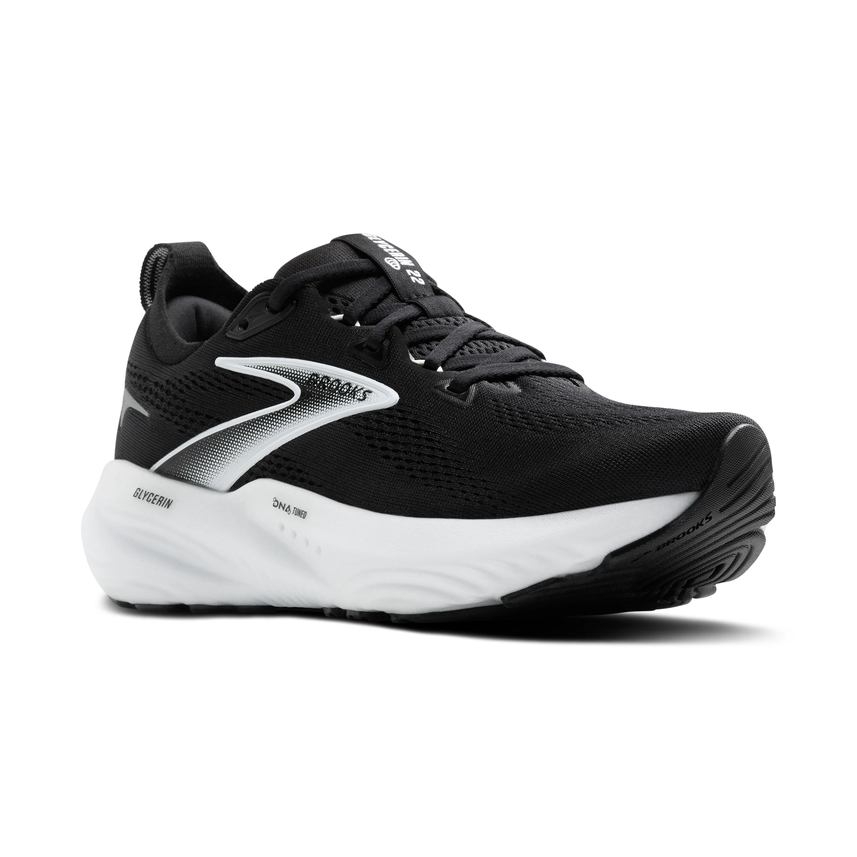 Brooks Mens Glycerin 22 - Black/Grey/White - Neutral - SS25 - Image 3
