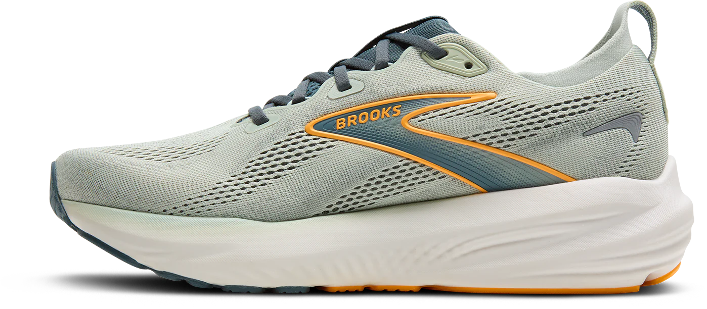 Brooks Mens Glycerin 22 - Smoke/Stormy/Orange - Neutral - AW25 - Image 6