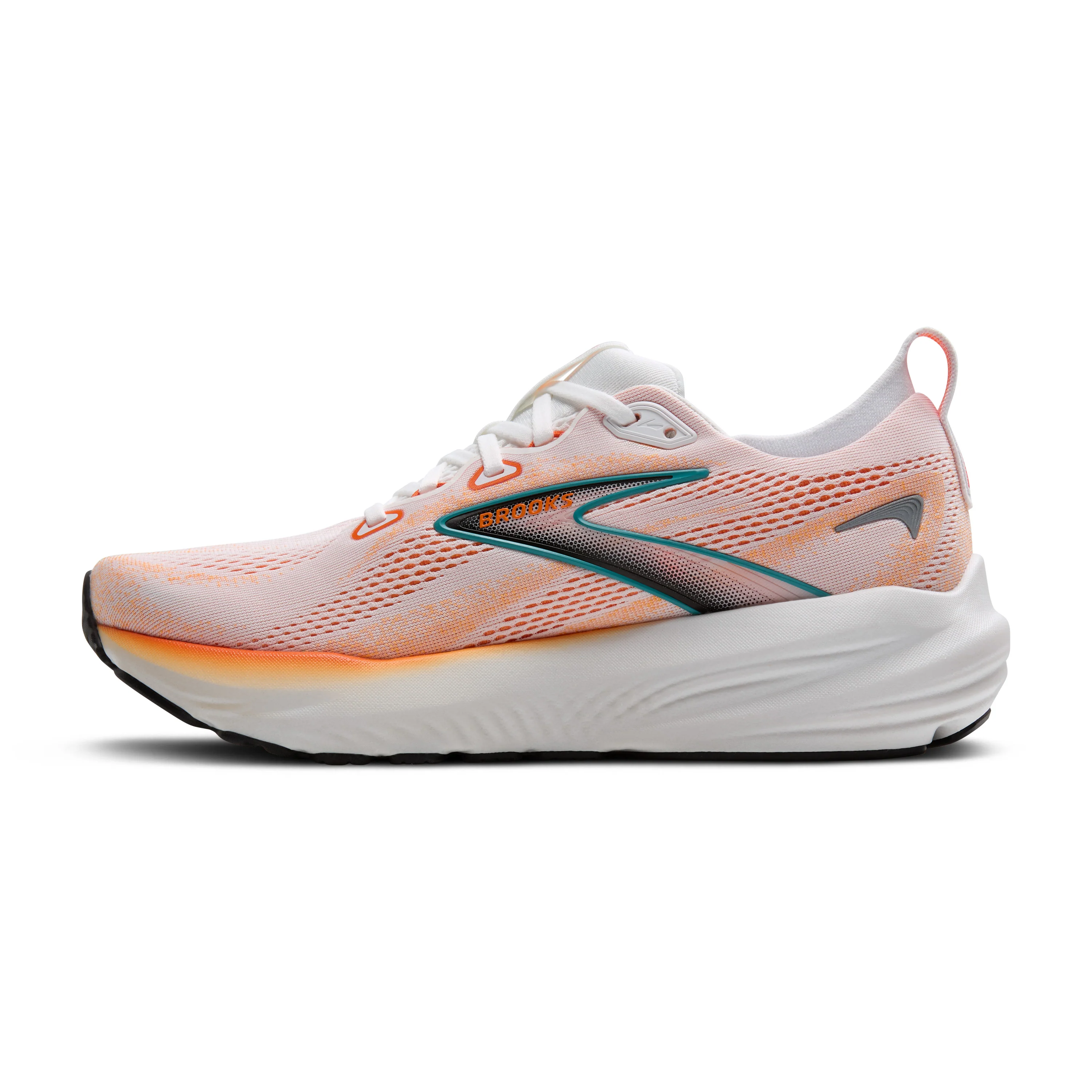 Brooks Mens Glycerin 22 - White/Orange/Green Blue Slate - Neutral - SS25 - Image 5