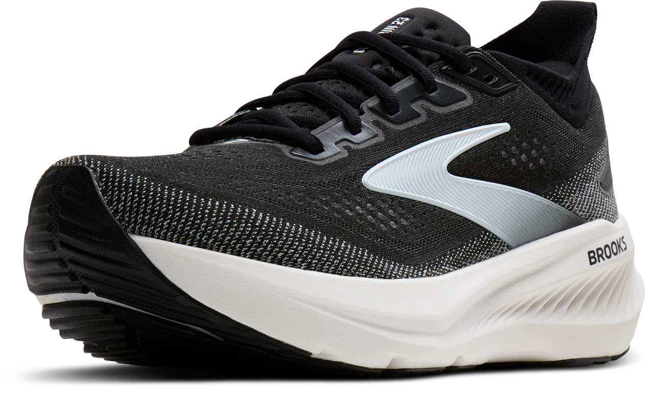 Brooks Mens Glycerin 23 Wide - 2E Width - Black/Grey/White - Neutral - SS26 - Image 3
