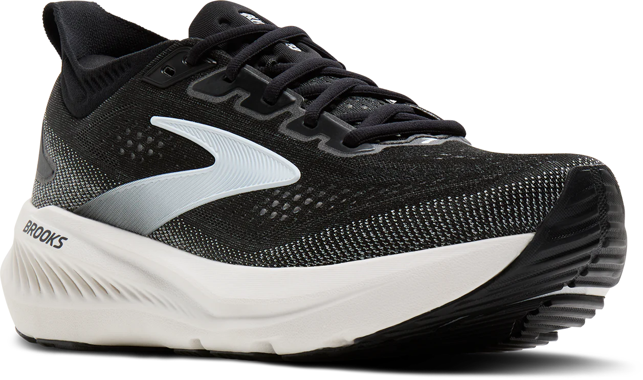 Brooks Mens Glycerin 23 Wide - 2E Width - Black/Grey/White - Neutral - SS26 - Image 8