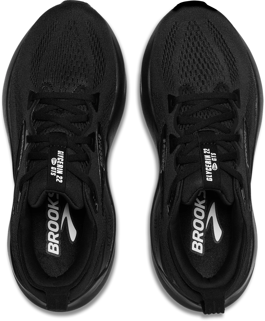 Brooks Mens Glycerin GTS 22 - Black/Black/Ebony - Stability - SS25 - Image 7