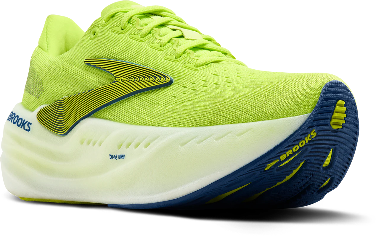 Brooks Mens Glycerin Max - Lime/Navy Peony/White- Neutral - AW25 - Image 4