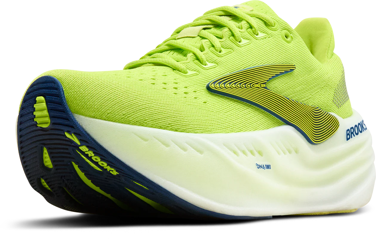 Brooks Mens Glycerin Max - Lime/Navy Peony/White- Neutral - AW25 - Image 5