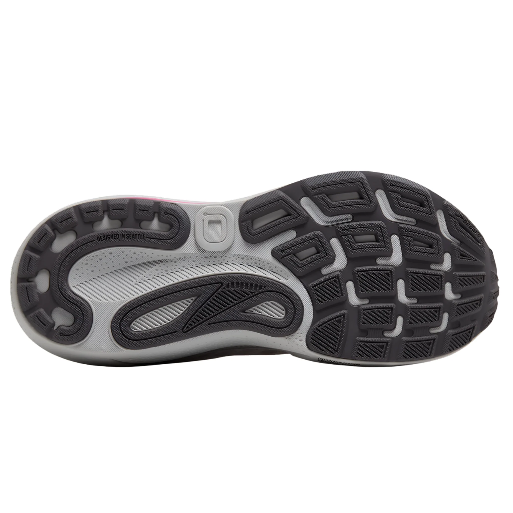Brooks Womens Adrenaline GTS 24 - Oyster/Excalibur/Pink - Stability - AW25 - Image 2
