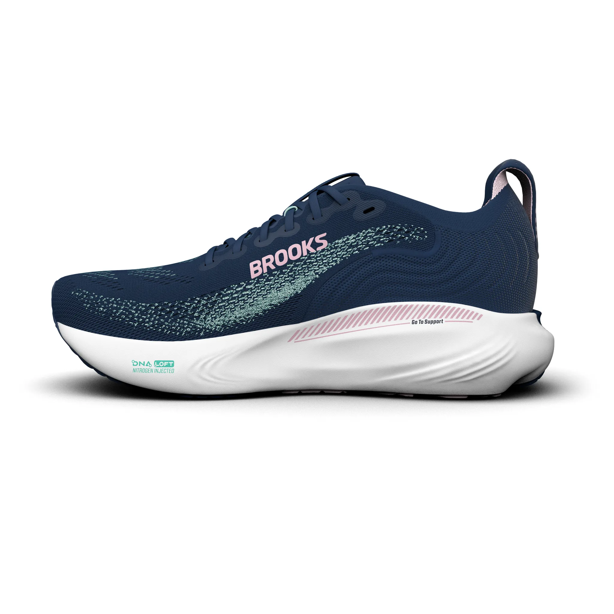 Brooks Womens Adrenaline GTS 25 - Spellbound/Yucca/Pink - Stability - SS26 - Image 3