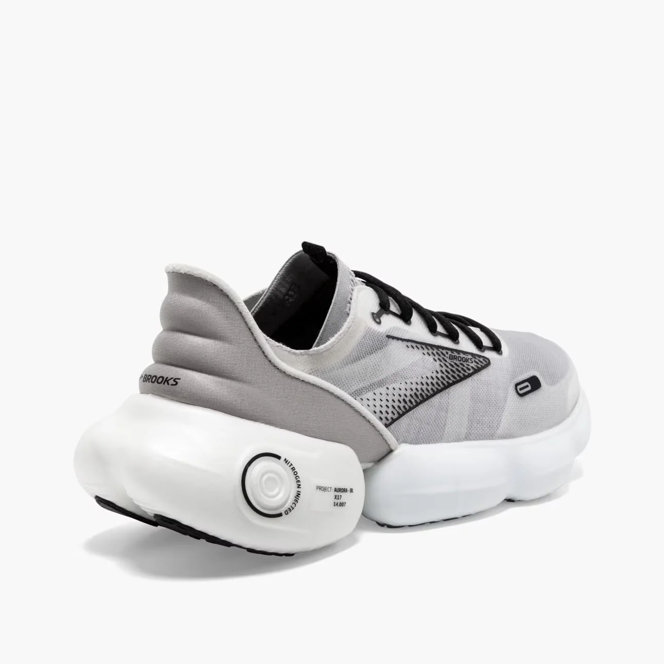 Brooks Womens Aurora-BL - White/Alloy/Black - Neutral - Image 6
