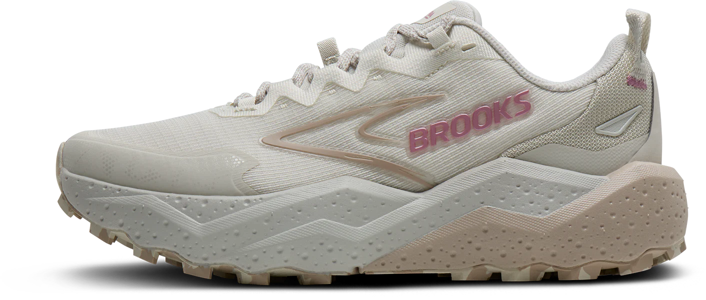 Brooks Womens Caldera 8 - Vaporous Grey/White/Chateau - Trail - SS26 - Image 4