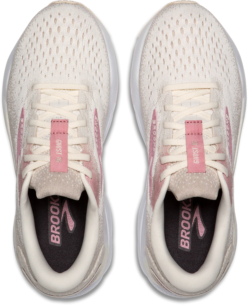 Brooks Womens Ghost 16 - Coconut/Zephyr/White - Neutral - SS25 - Image 4