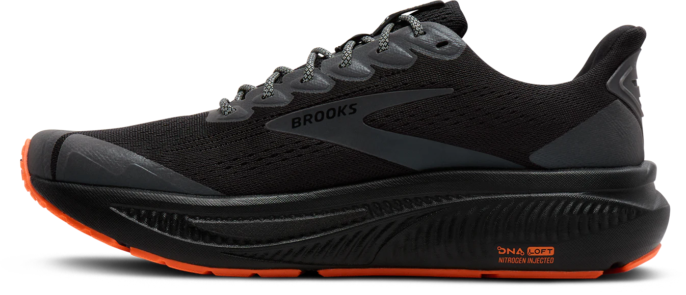 Brooks Womens Ghost 17 - Black/Orange - Neutral - AW25 - Image 6