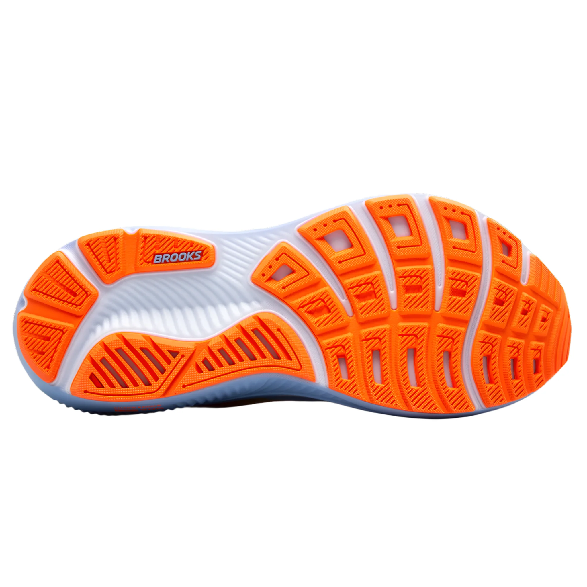 Brooks Womens Ghost 17 - Blue Heron/White/Orange - Neutral - AW25 - Image 2