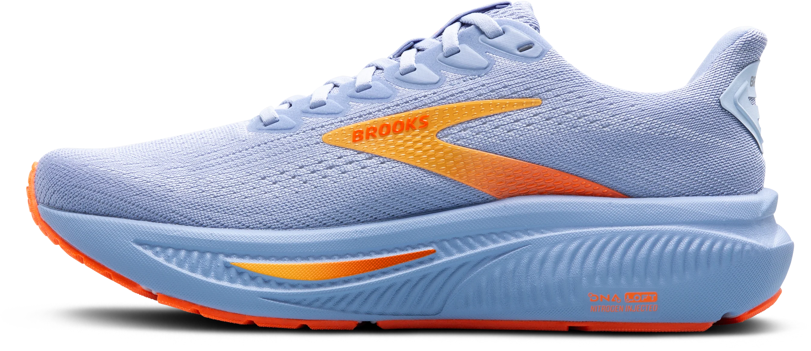 Brooks Womens Ghost 17 - Blue Heron/White/Orange - Neutral - AW25 - Image 5
