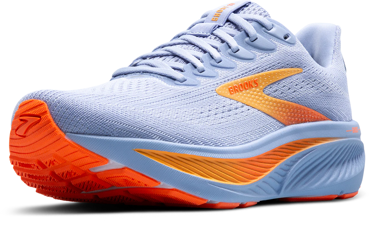 Brooks Womens Ghost 17 - Blue Heron/White/Orange - Neutral - AW25 - Image 7