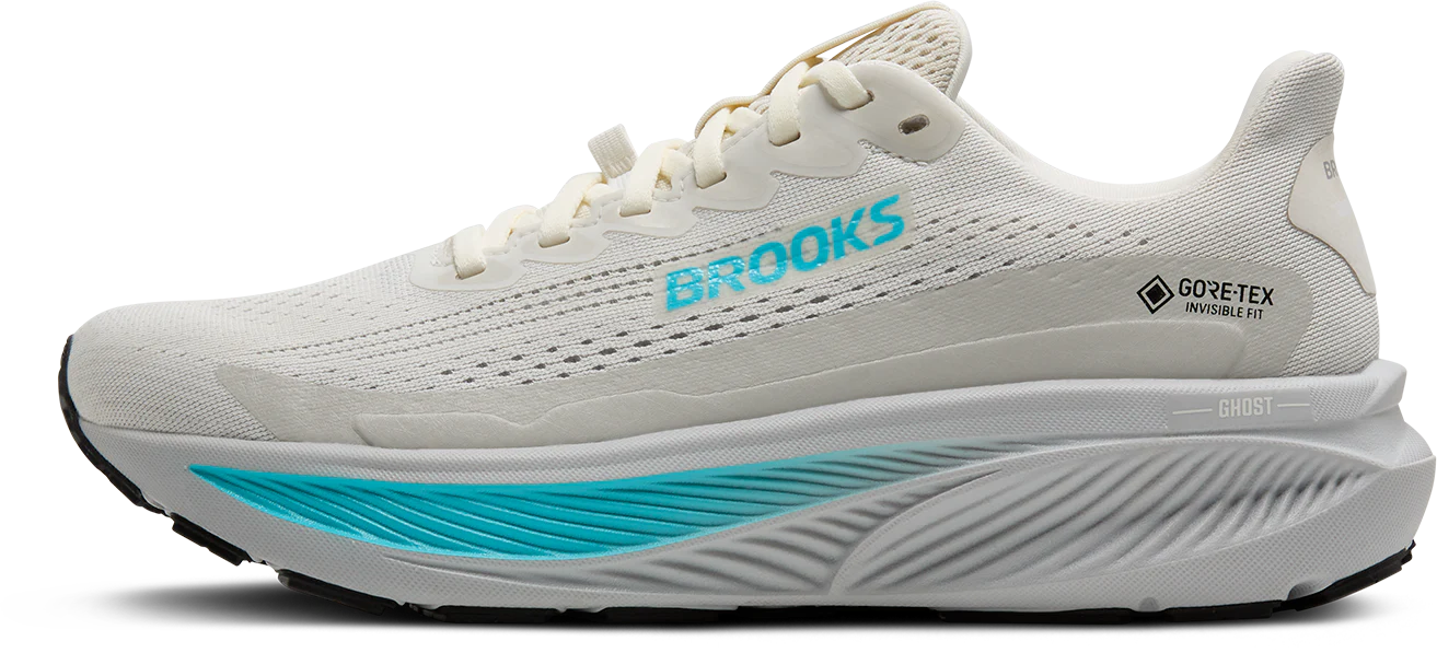 Brooks Womens Ghost 17 GTX - Coconut/Oyster/Blue - Neutral - AW25 - Image 4