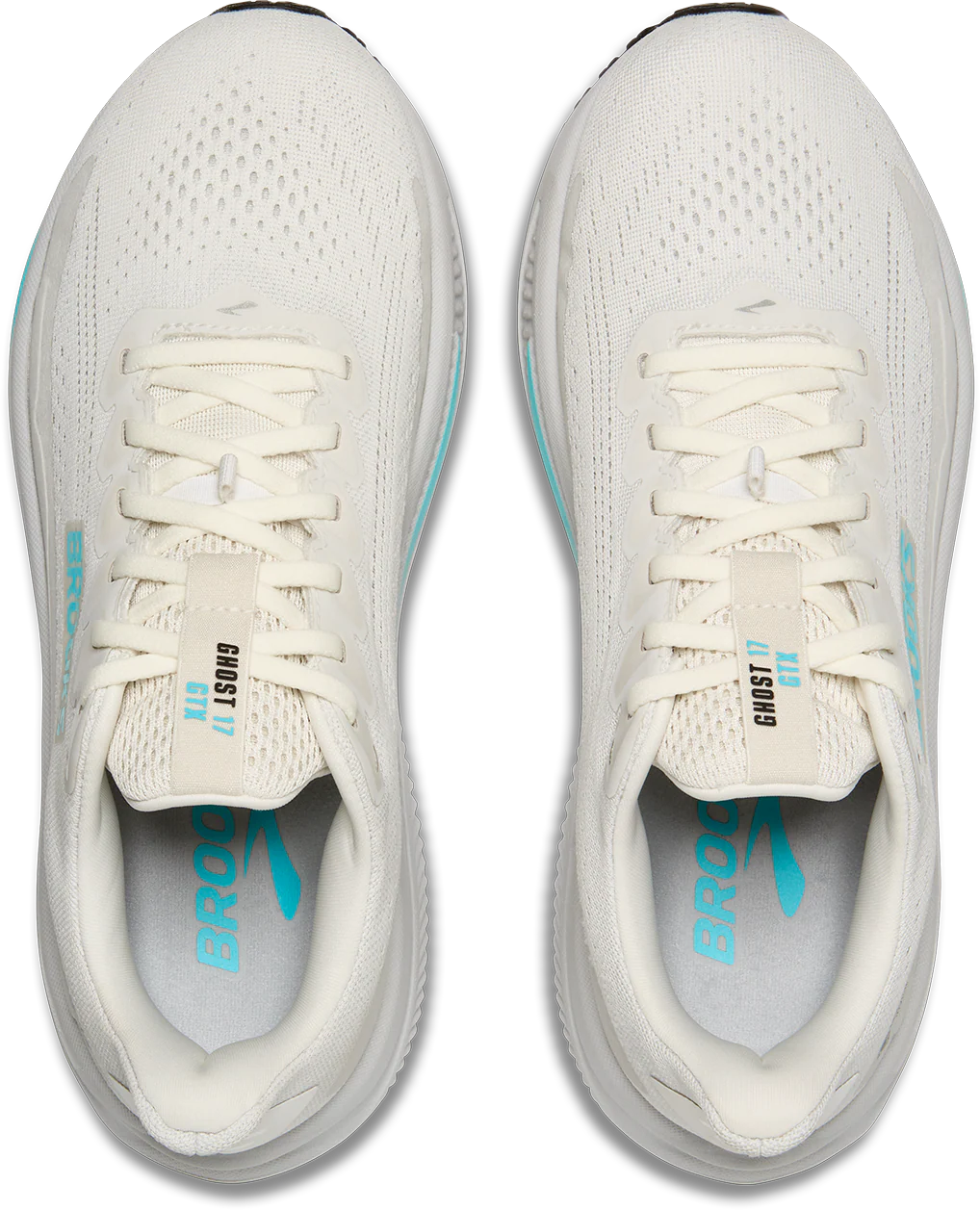 Brooks Womens Ghost 17 GTX - Coconut/Oyster/Blue - Neutral - AW25 - Image 7