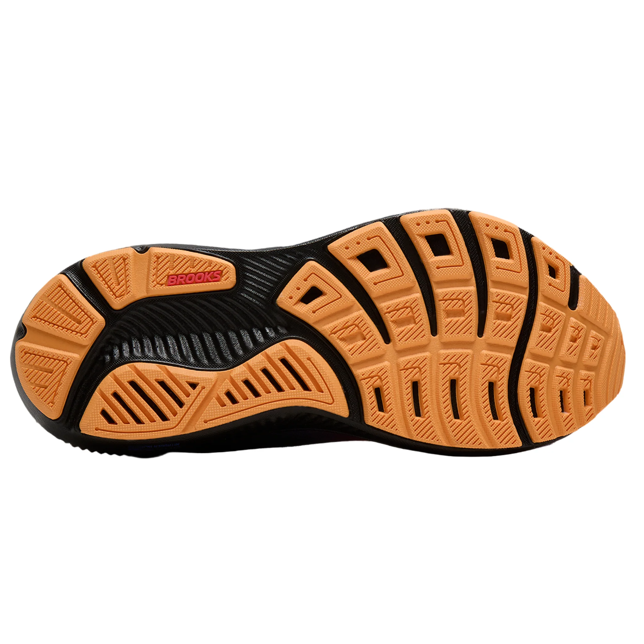 Brooks Womens Ghost 17 - Night/Blue/Papaya - Neutral - AW25 - Image 2