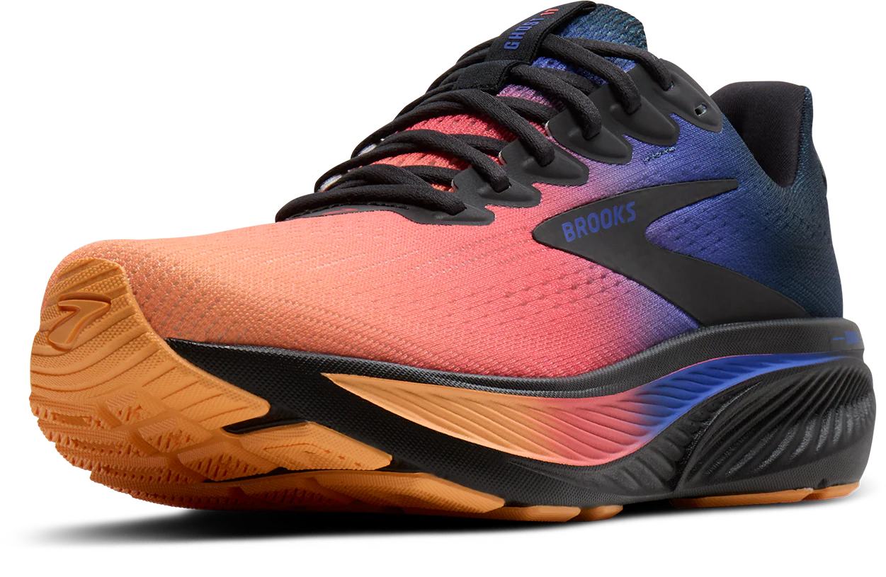 Brooks Womens Ghost 17 - Night/Blue/Papaya - Neutral - AW25 - Image 3