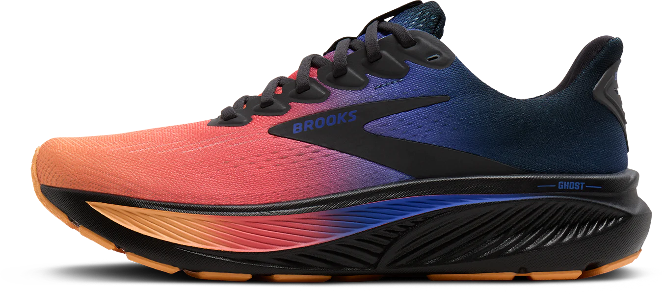 Brooks Womens Ghost 17 - Night/Blue/Papaya - Neutral - AW25 - Image 4