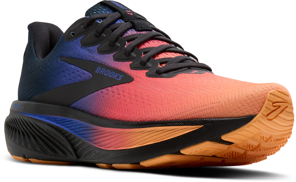 Brooks Womens Ghost 17 - Night/Blue/Papaya - Neutral - AW25 - Image 6