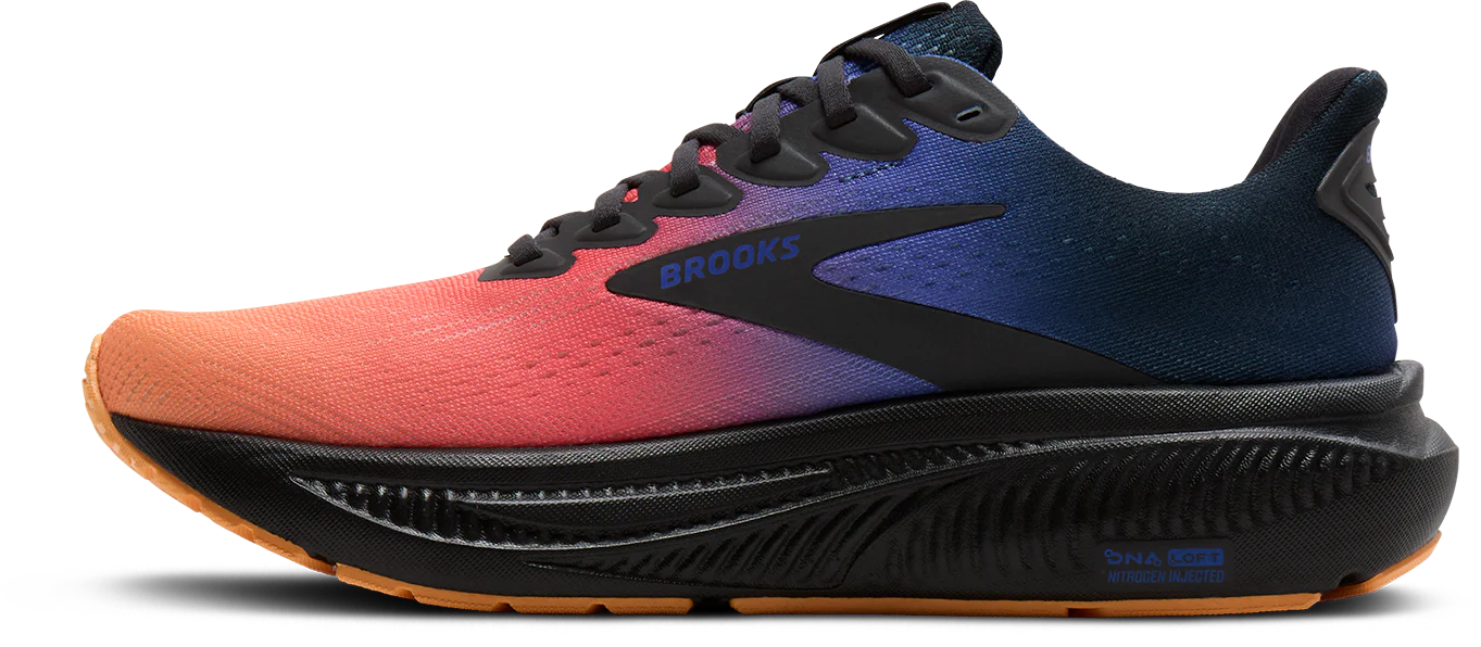Brooks Womens Ghost 17 - Night/Blue/Papaya - Neutral - AW25 - Image 7
