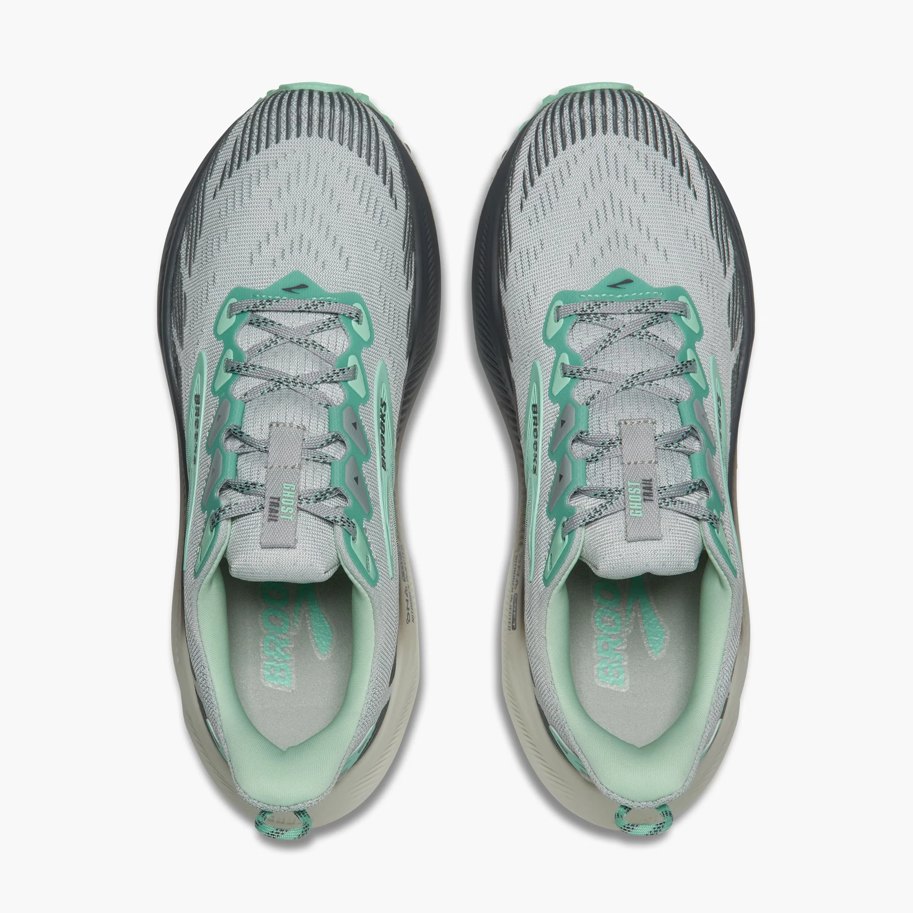 Brooks Womens Ghost Trail - Harbor Mist/Poppy/Yucca - Trail - SS26 - Image 6