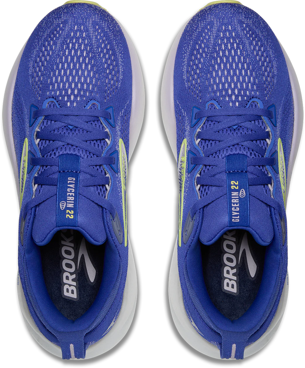 Brooks Womens Glycerin 22 - Amparo Blue/Hyper Iris/Yellow - Neutral - SS25 - Image 4