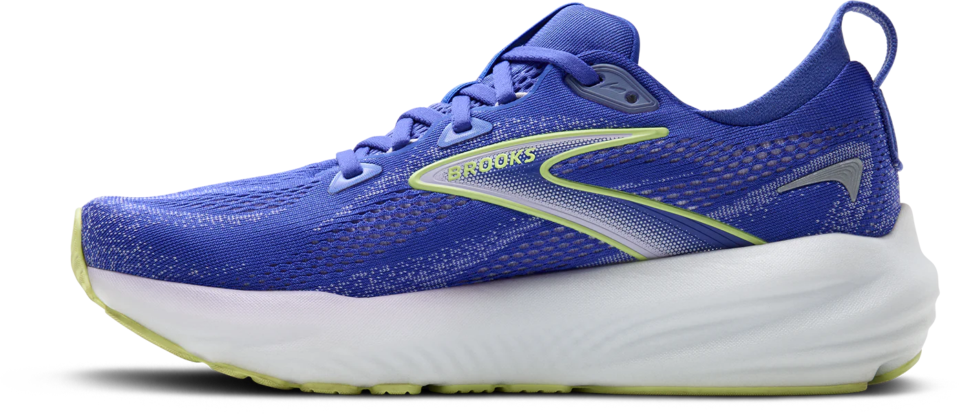 Brooks Womens Glycerin 22 - Amparo Blue/Hyper Iris/Yellow - Neutral - SS25 - Image 6