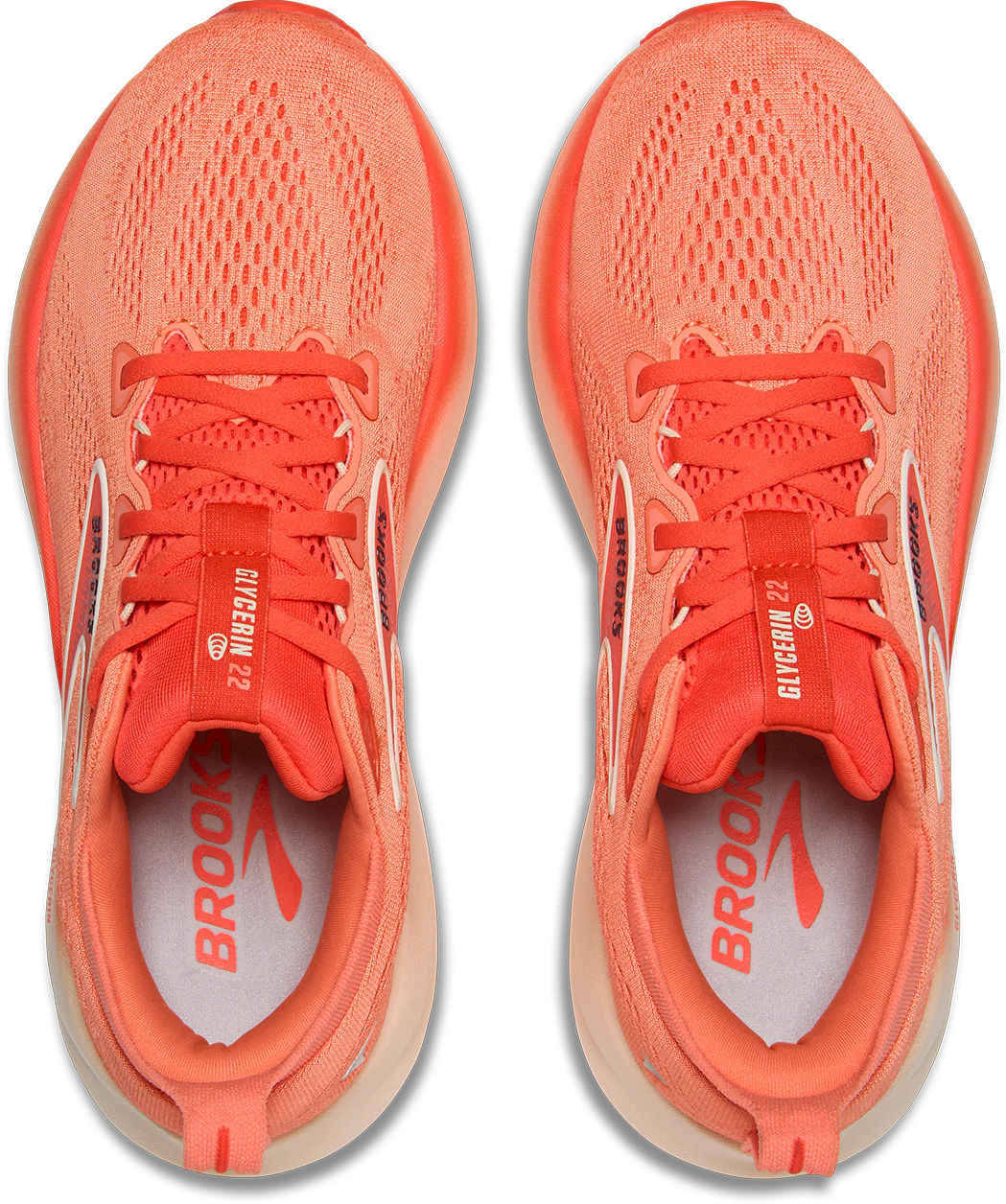 Brooks Womens Glycerin 22 - Desert Flower/Hot Coral/Milk - Neutral - SS25 - Image 7