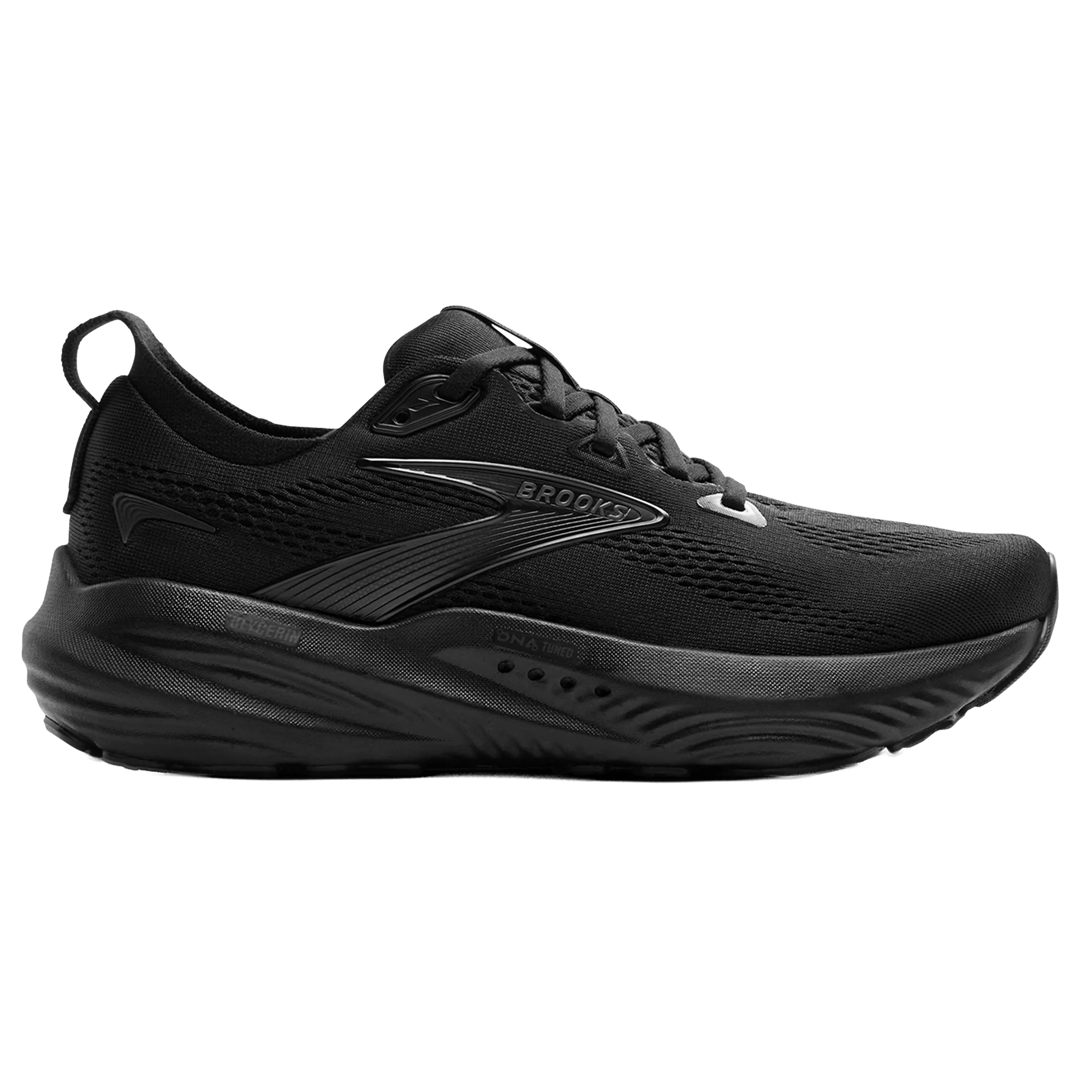 Brooks Womens Glycerin 22 - Wide - D Width - Black/Black/Ebony - Neutral - SS25
