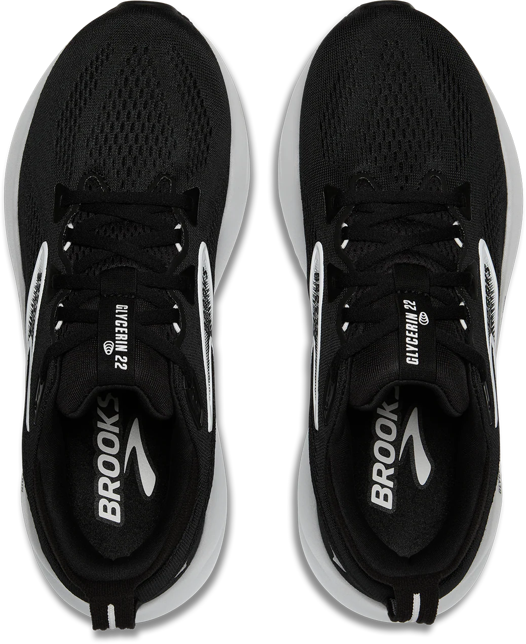 Brooks Womens Glycerin 22 - Wide - D Width - Black/Grey/White - Neutral - SS25 - Image 3
