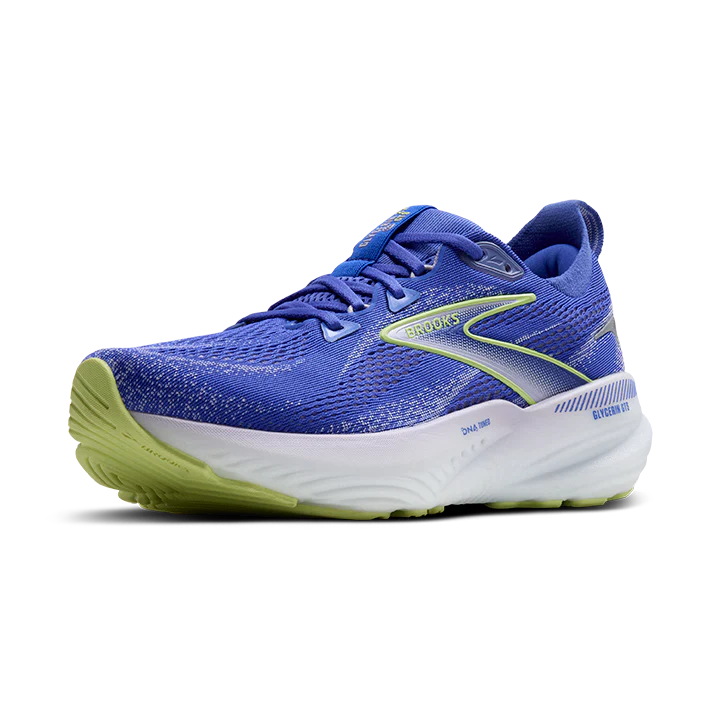 Brooks Womens Glycerin GTS 22 - Amparo Blue/Hyper Iris/Yellow - Stability - SS25 - Image 4