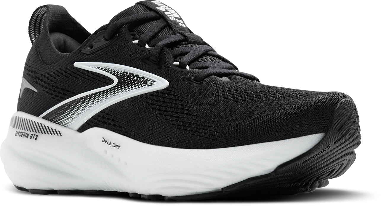 Brooks Womens Glycerin GTS 22 - Black/Grey/White - Stability - SS25 - Image 7