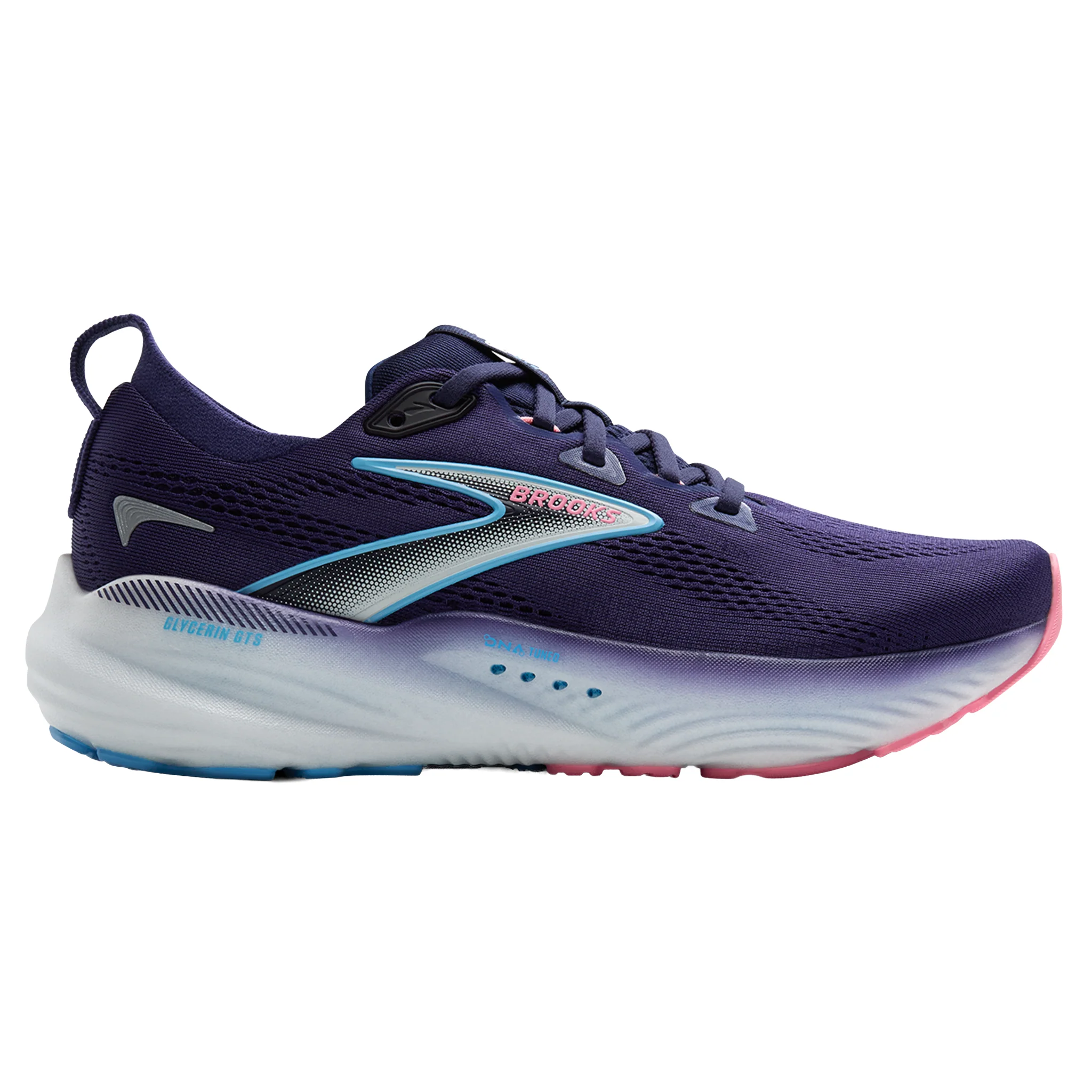 Brooks Womens Glycerin GTS 22 - Blue Ribbon/Peacoat/Dianthus - Stability - SS25