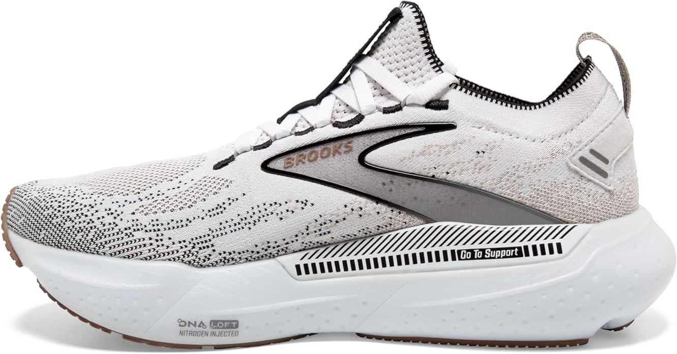 Brooks Womens Glycerin StealthFit GTS 21 - White/Grey/Black - Stability - Image 3